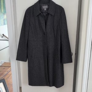 Ann Taylor Charcoal Trench Coat